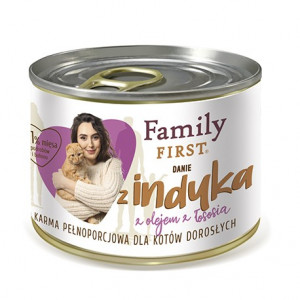 FAMILY FIRST Adult Turkey dish - Nassfutter für Katzen - 200g 