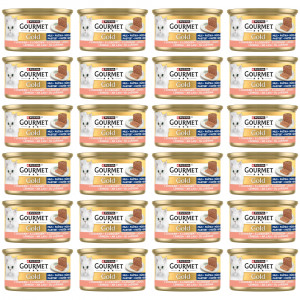 PURINA Gourmet Gold Mousse with salmon - nassfutter für Katzen - 24x85g