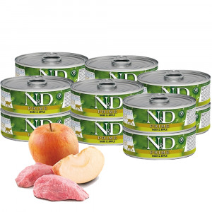 FARMINA N&D Prime Boar & Apple – Nassfutter für Katzen – 12x70 g