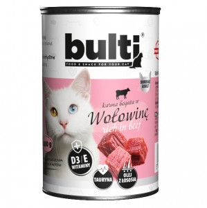 BULTI Rich in beef - nassfutter für Katzen - 400g