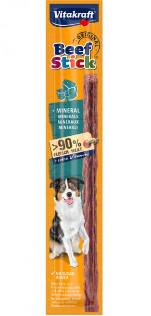 VITAKRAFT Beef Stick Original plus Mineral - leckerli für hunde - 12g