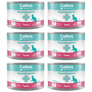 CALIBRA VD Cat Hypoallergenic Thunfisch – Nassfutter für Katzen – 6×200g