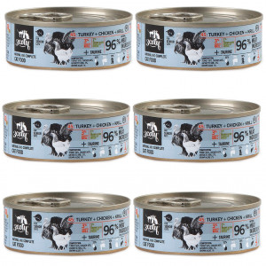 3COTY Turkey with chicken and krill Senior - nassfutter für Katzen - 6x80g