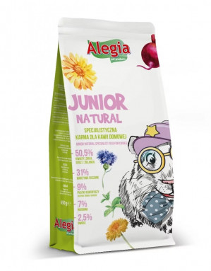ALEGIA Junior Natural - hausmeerschweinchenfutter - 650g 