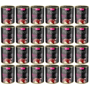 DOLINA NOTECI Piper Animals mit Rindermagen und Roter Bete - Nassfutter für Hunde - 24x800g