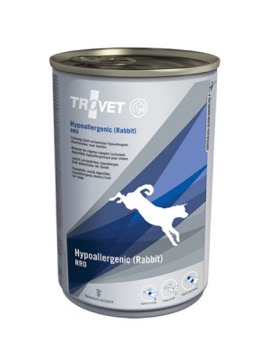 TROVET Hypoallergenic RRD with rabbit - Nassfutter für Hunde - 400 g
