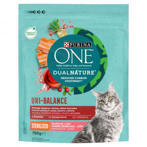 PURINA Dual Nature Uri-Balance Sterilized - Trockenfutter für Katzen - 750 g 