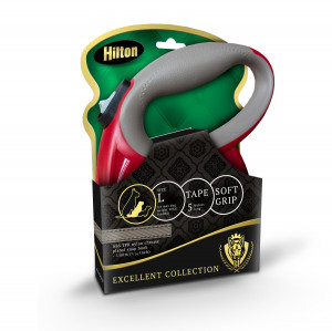  HILTON Smart dog L (30kg) - automatikleine - bordeaux-grau - 5 m