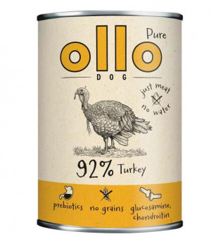 OLLO Pure Turkey - Nassfutter für Hunde - 400g