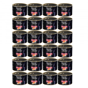 DOLINA NOTECI Premium reich an Lachs - Nassfutter für Katzen - 24x185g