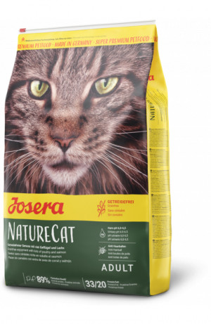 Josera NatureCat Katzen-Trockenfutter 2 kg Adult Geflügel, Lachs