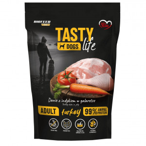 BIOFEED Tasty Dogs Life Turkey- Nassfutter für Hunde - 150g