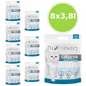 DIAMENTIQ Micro Crystals Silikonstreu, klumpend für Katzen - 8x3.8 l