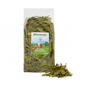 FACTORY HERBS Ribwort plantain leaves - leckerli für Nagetiere und Kaninchen - 100g