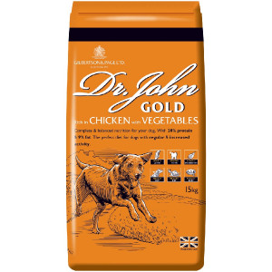 DR JOHN Gold Chicken - trockenfutter für Hunde - 15kg