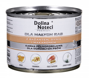 DOLINA NOTECI Premium Pheasant, pumpkin and pasta - Nassfutter für Hunde - 185 g