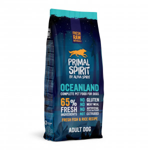PRIMAL SPIRIT Oceanland Ryba – halbfeuchtes Hundefutter für allergische Hunde – 12 kg