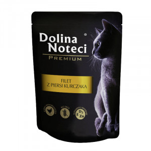 DOLINA NOTECI Premium Hühnerbrustfilet - Nassfutter für Katzen - 85 g 