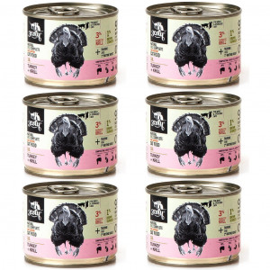 3COTY 18. Turkey with krill Coat support - nassfutter für Katzen - 6x180g