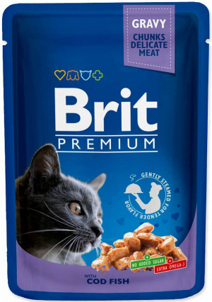 BRIT Premium Cat Cod Fish - Nassfutter für Katzen - 100g 