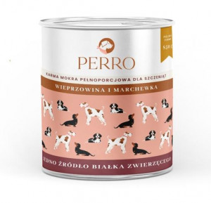 PERRO Junior Pork with carrot - nassfutter für Hunde - 850g