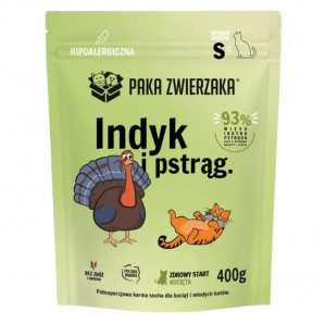 PAKA ZWIERZAKA Kitten Turkey and trout - trockenfutter für Katzen - 400g