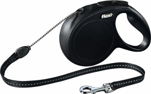 Flexi New CLASSIC 8 m Schwarz Hund Rückziehbare Leine
