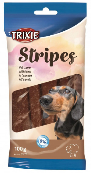 TRIXIE Stripes mit Lammfleisch - Hundeleckerli - 100g