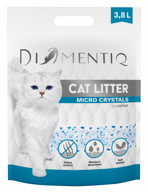 DIAMENTIQ Micro Crystals - Katzenstreu - 3,8 l