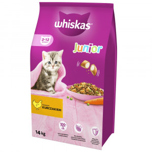 WHISKAS Junior with chicken - trockenfutter für Katzen - 14kg