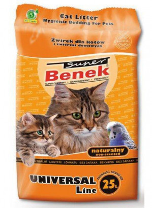 Certech Super Benek Universal Natural - Katzenstreu Klumpend 25 l