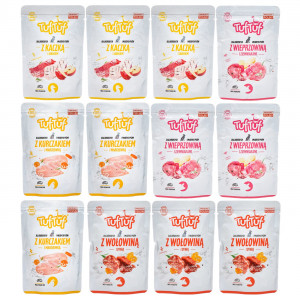 TUF TUF MILLION Flavours - Nassfutter für Hunde - 12x100g