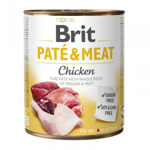 BRIT Paté & Meat Chicken - Nassfutter für Hunde - 800g