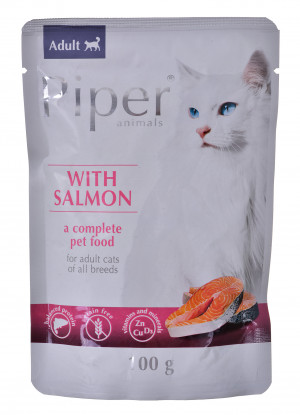 DOLINA NOTECI Piper with salmon - Nassfutter für Katzen - 100 g 