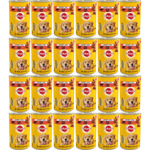 PEDIGREE Adult Rind in Gelee – Nassfutter für Hunde – 24×400 g
