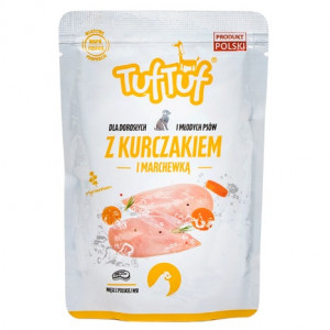 TUF TUF with chicken and carrot - Nassfutter für Hunde - 300g
