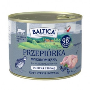 BALTICA Smaki regionów Quail - nassfutter für Katzen - 185g