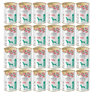 4VETS Natural Hepatic Dog - Nassfutter für Hunde - 24x400g