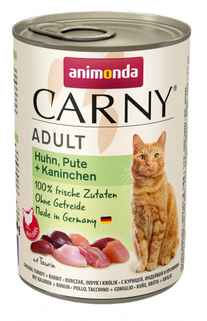 ANIMONDA Carny Adult Chicken, turkey, rabbit - nassfutter für Katzen - 400g