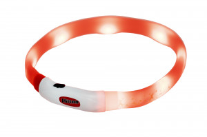 HILTON LED Silikon 1.4x0.8x40 cm mit USB - Hundehalsband 