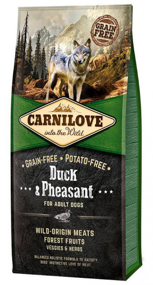 CARNILOVE Adult Duck & Pheasant - trockenfutter für Hunde - 12kg