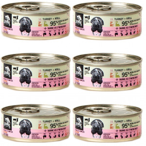 3COTY Turkey with krill Coat support - nassfutter für Katzen - 6x80g
