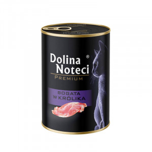 DOLINA NOTECI Premium Rich in rabbit - nassfutter für Katzen - 400g
