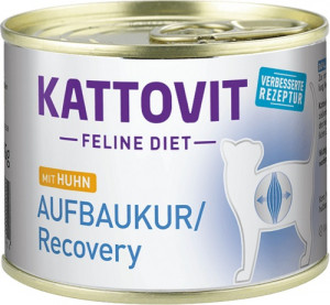 KATTOVIT Feline Diet Aufbaukur Recovery - nassfutter für Katzen - 185g