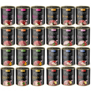DOLINA NOTECI Piper Animals Mix of flavours - Nassfutter für Hunde - 24x800g