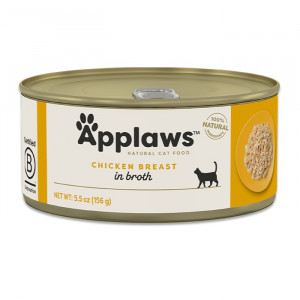 APPLAWS Chicken breast in broth - nassfutter für Katzen - 156g