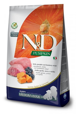 Farmina Pet Food 8010276033246 Hunde-Trockenfutter 2,5 kg Welpe Heidelbeere, Lamm