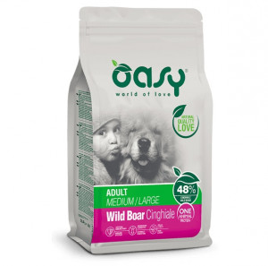 OASY One Animal Protein Adult Medium/Large Wild Boar - trockenfutter für Hunde - 12kg