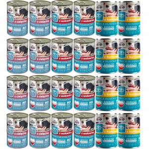 FRENDI Stücke in feiner Soße MIX Geschmacksrichtungen - Nassfutter für Hunde - 24x400g