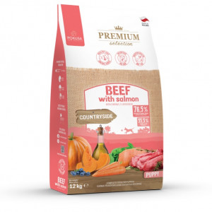 POKUSA Premium Selection Puppy Beef with salmon - trockenfutter für Hunde - 12kg